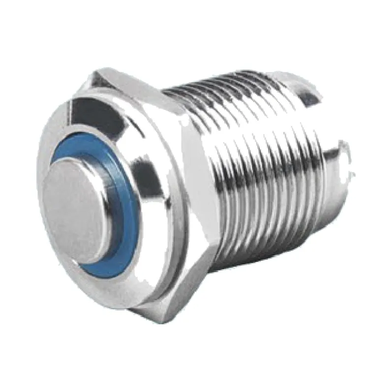 high metal push button switch, 16 mm panel cutout
