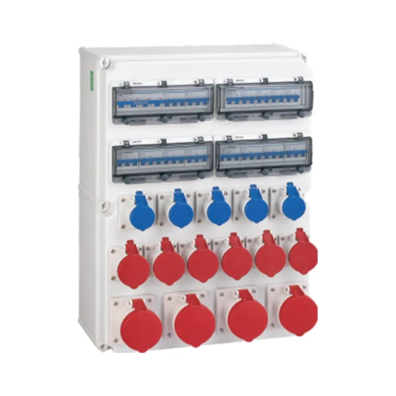 ALX-FN-313-6 industrial socket box on white background