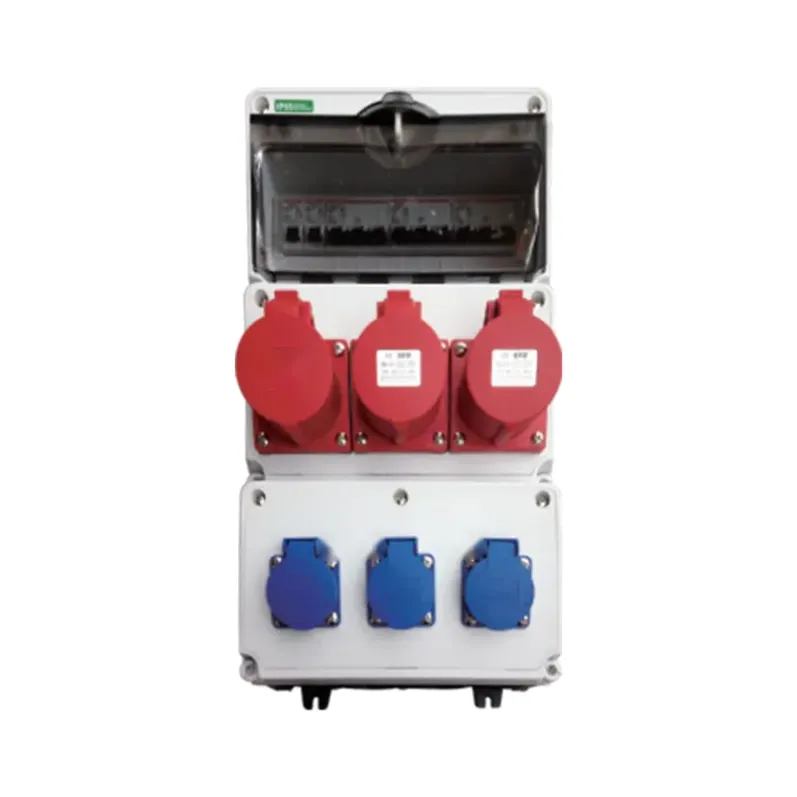 ALX-FN-315-6 industrial socket box on white background