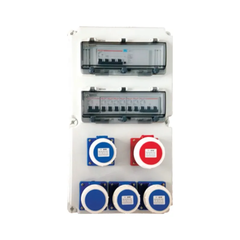 ALX-FN-3152-3 industrial socket box on white background