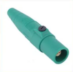 150 A max cam-lock connector male plug, green (phase coding)