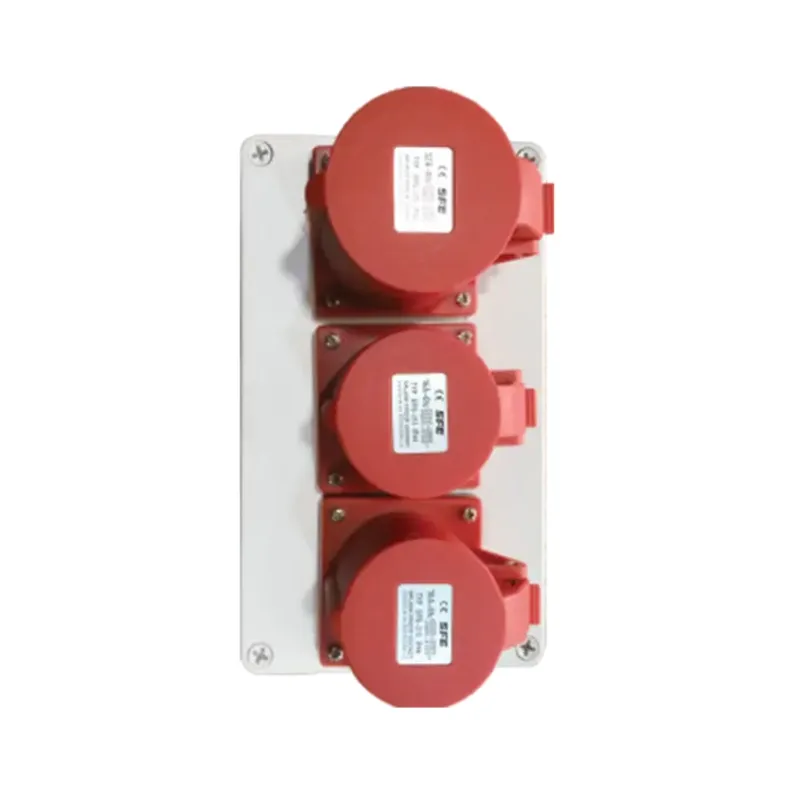ALX-FN-315 industrial socket box product photo on white background