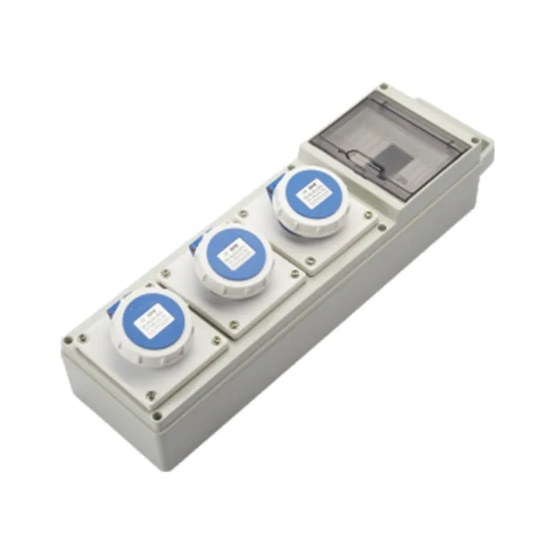 ALX-FN-4132-2 industrial socket box product photo on white background