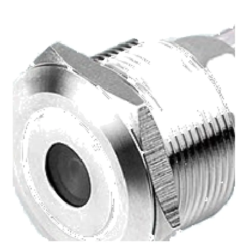 flat metal push button switch, 22 mm panel cutout