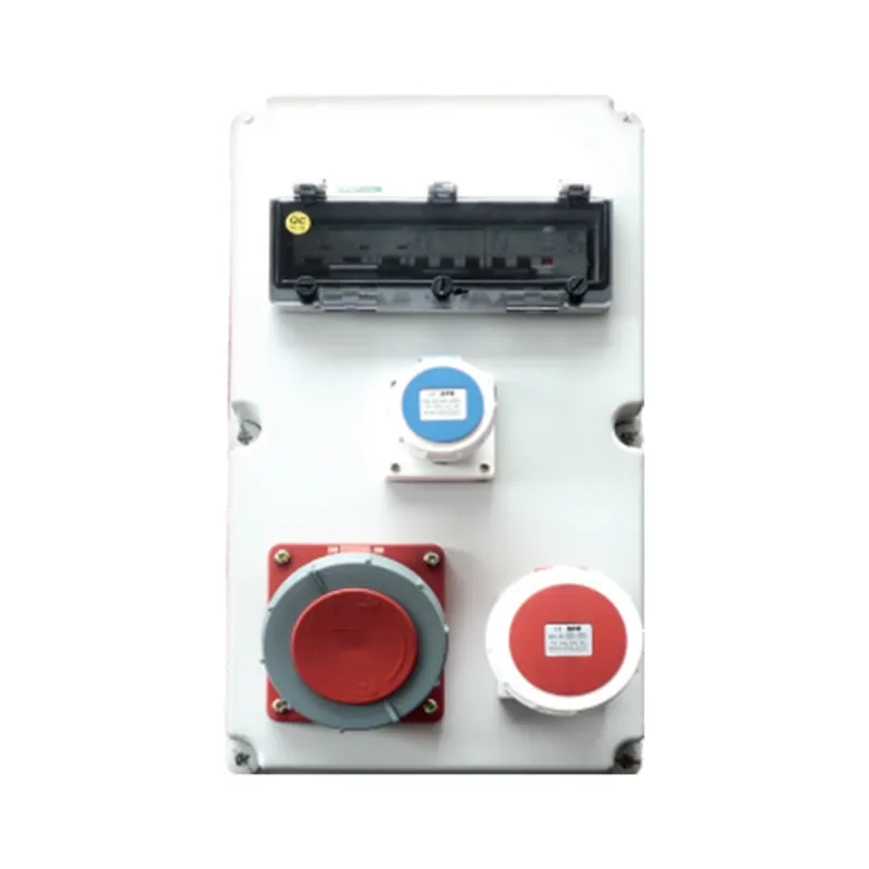 ALX-FN-3132-8 industrial socket box on white background