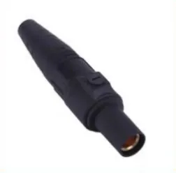 150 A max cam-lock connector female plug, black (neutral)