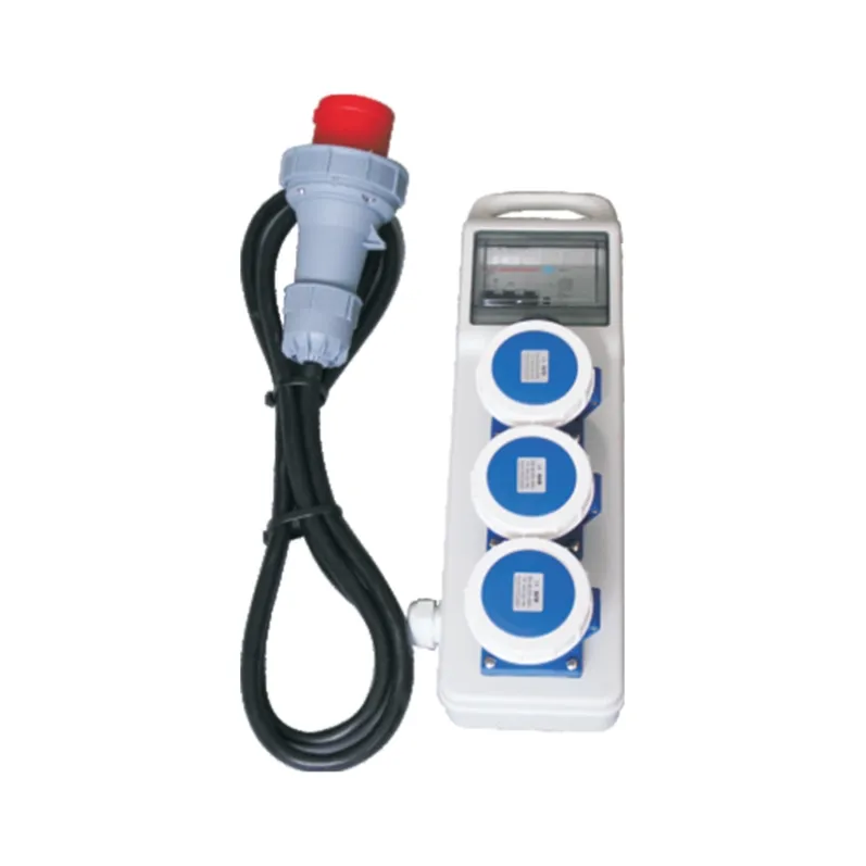 ALX-FN-3232-2 industrial socket box on white background