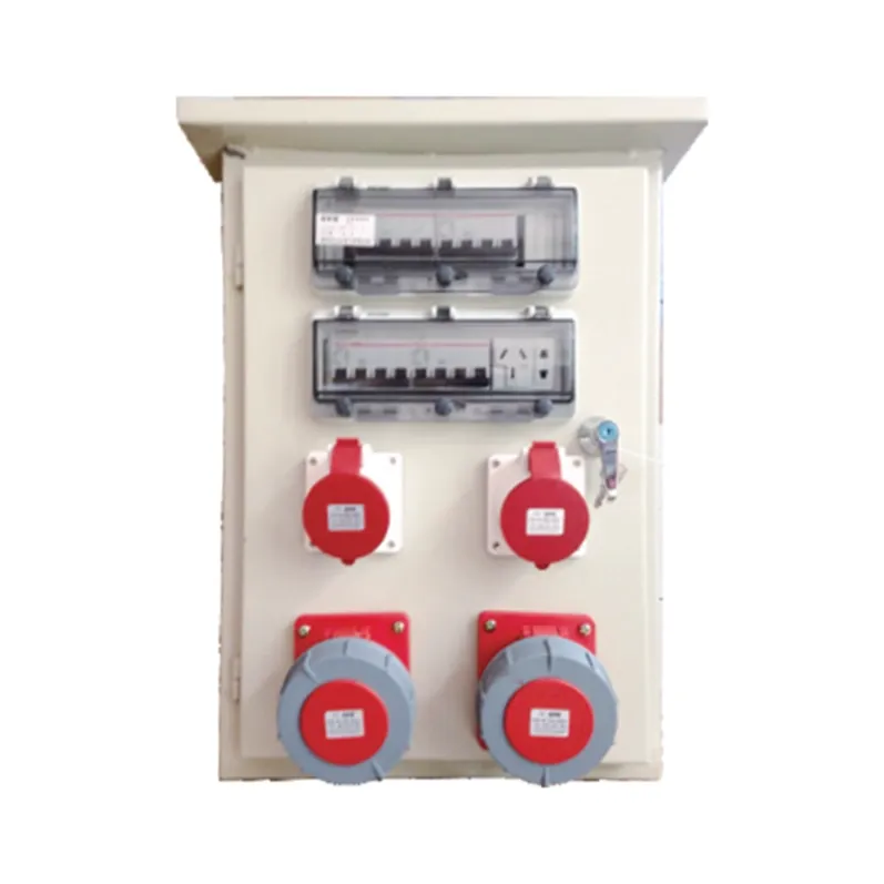 ALX-FN-4352-2 industrial socket box on white background