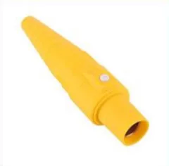 400 A max cam-lock connector female plug, yellow (phase coding)