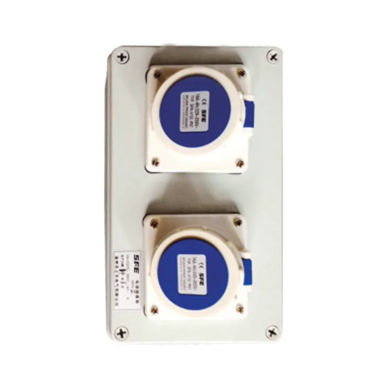 ALX-FN-4132 industrial socket box product photo on white background