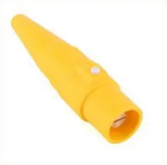 400 A max cam-lock connector male plug, yellow (phase coding)
