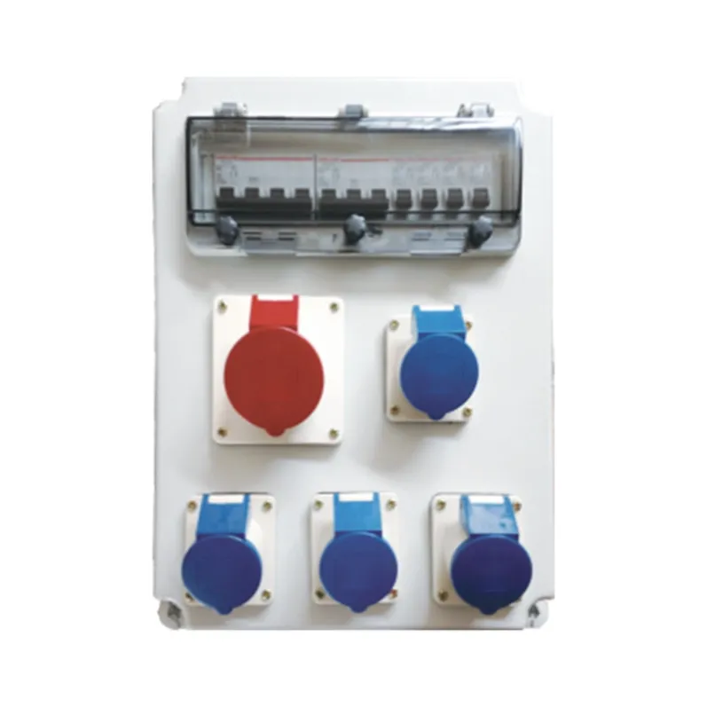 ALX-FN-4131-2 industrial socket box on white background