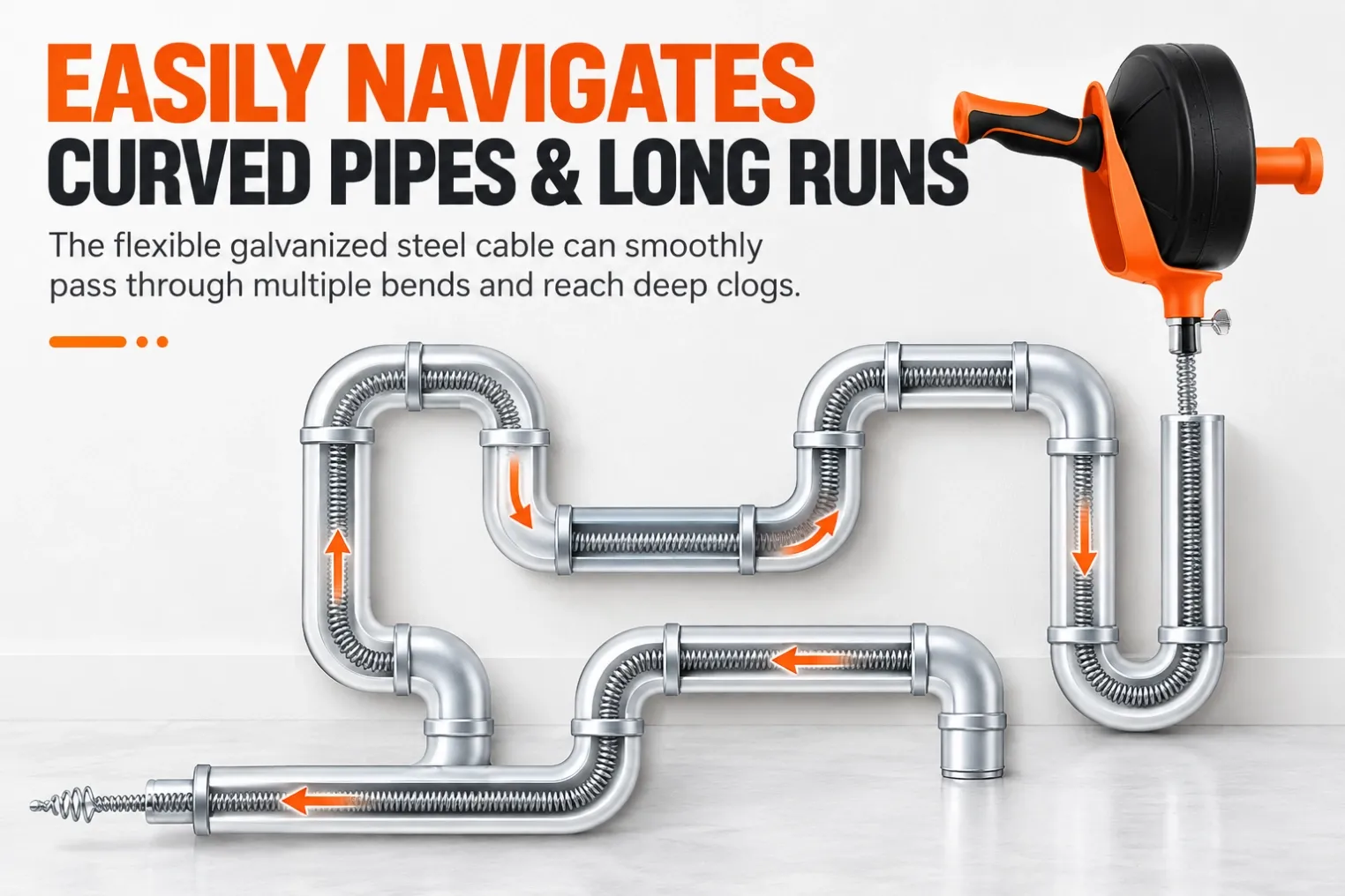 flexible-drain-snake-curved-pipes