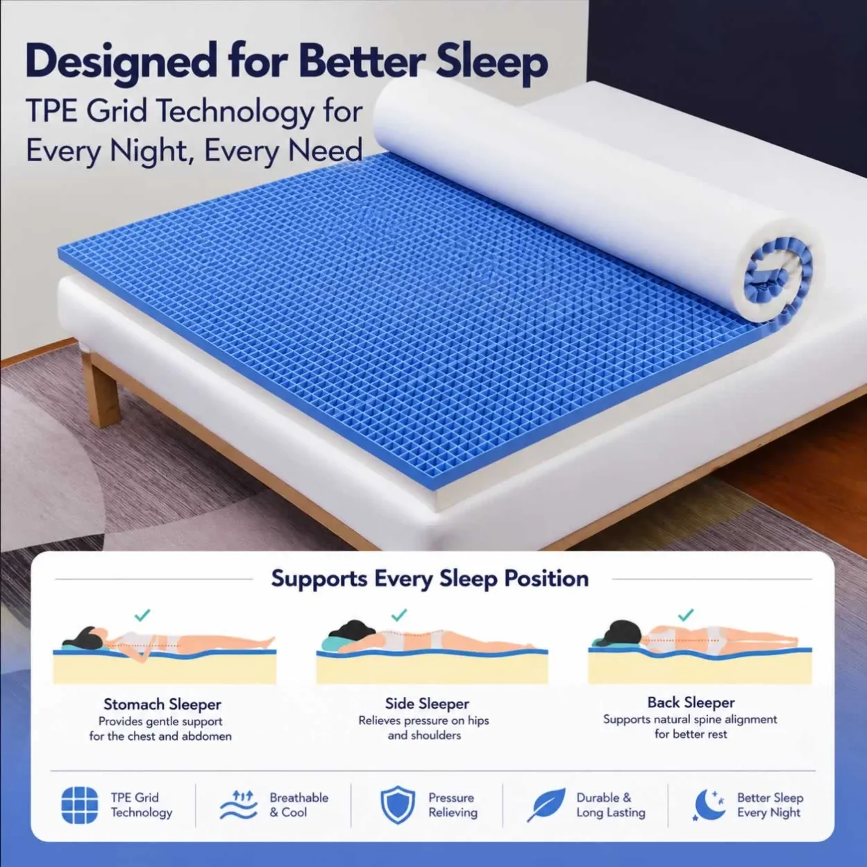 tpe mattress topper-1