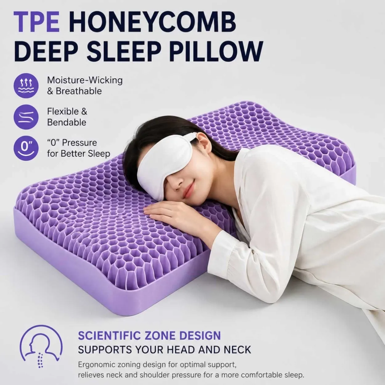 TPE Honeycomb Wavy Pillow-6
