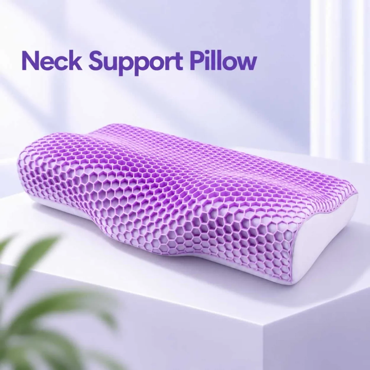 Neck support TPE grid pillow