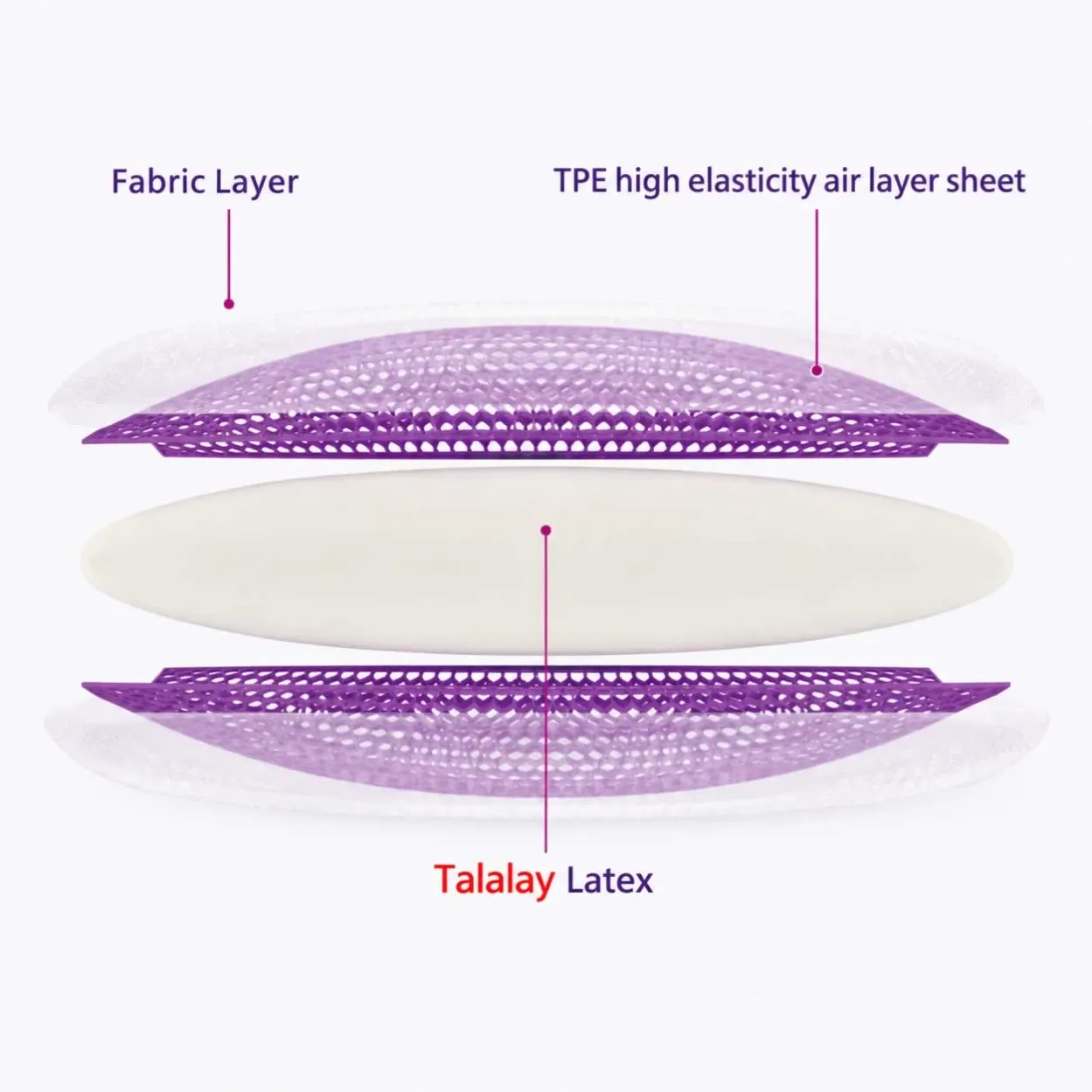 TPE with Talalay Latex Pillow