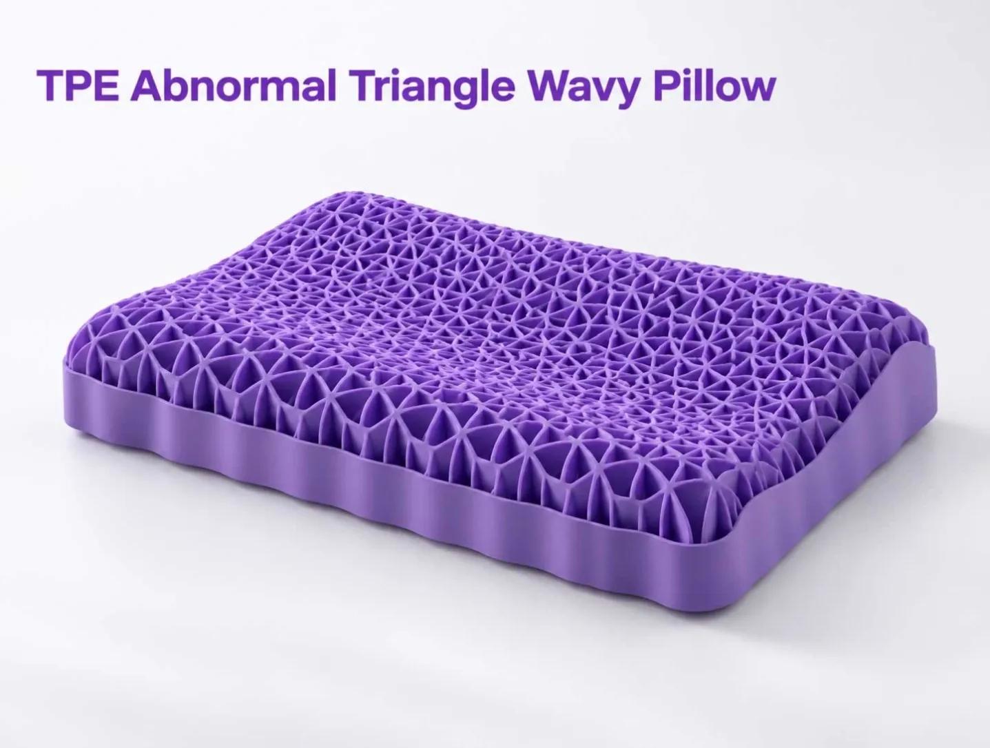 TPE Abnormal Triangle Wavy Pillow-3