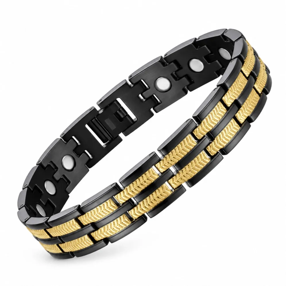 tb003bg-all-215-pure-titanium-black-gold-magnetic-bracelet-main