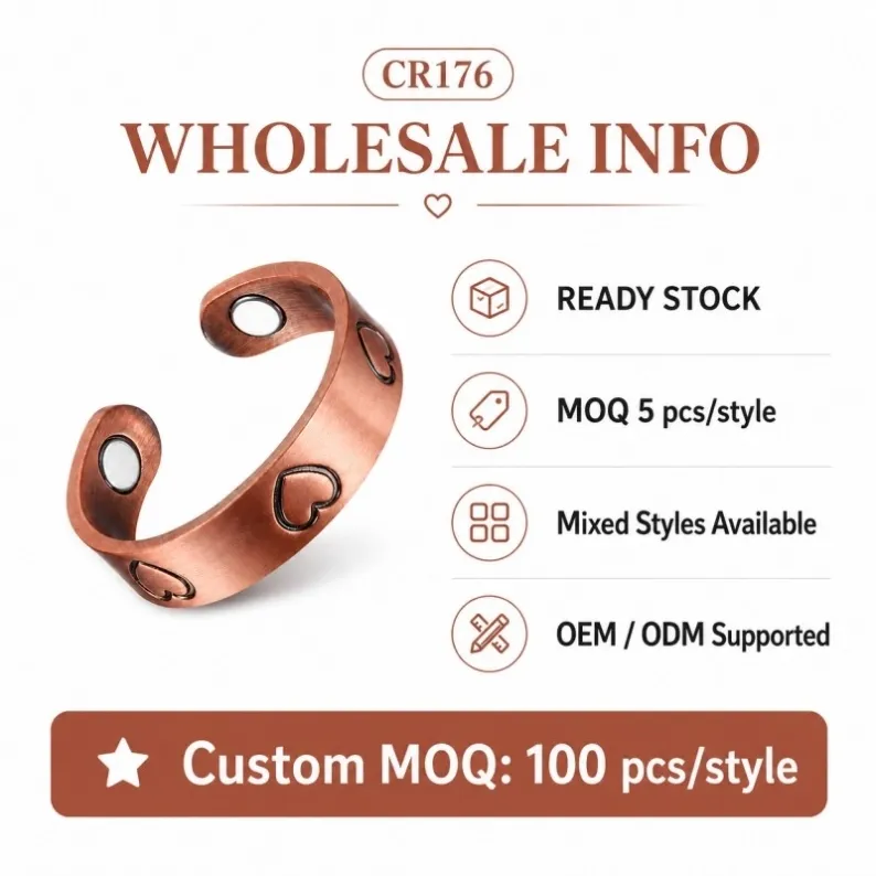 cr176-pure-red-copper-heart-magnetic-open-ring-wholesale-info
