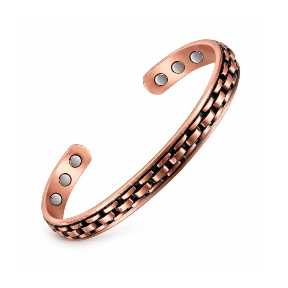 C014AC-6ALL-180-antique-copper-open-cuff-six-inner-magnets