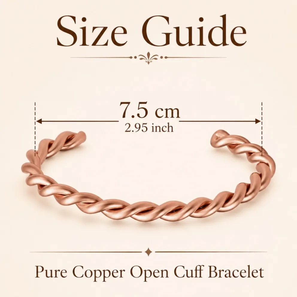 pc148-pure-copper-twisted-open-cuff-bracelet-size-guide