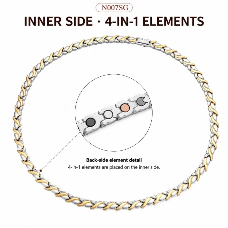 n007sg-stainless-steel-silver-gold-4in1-magnetic-necklace-detail