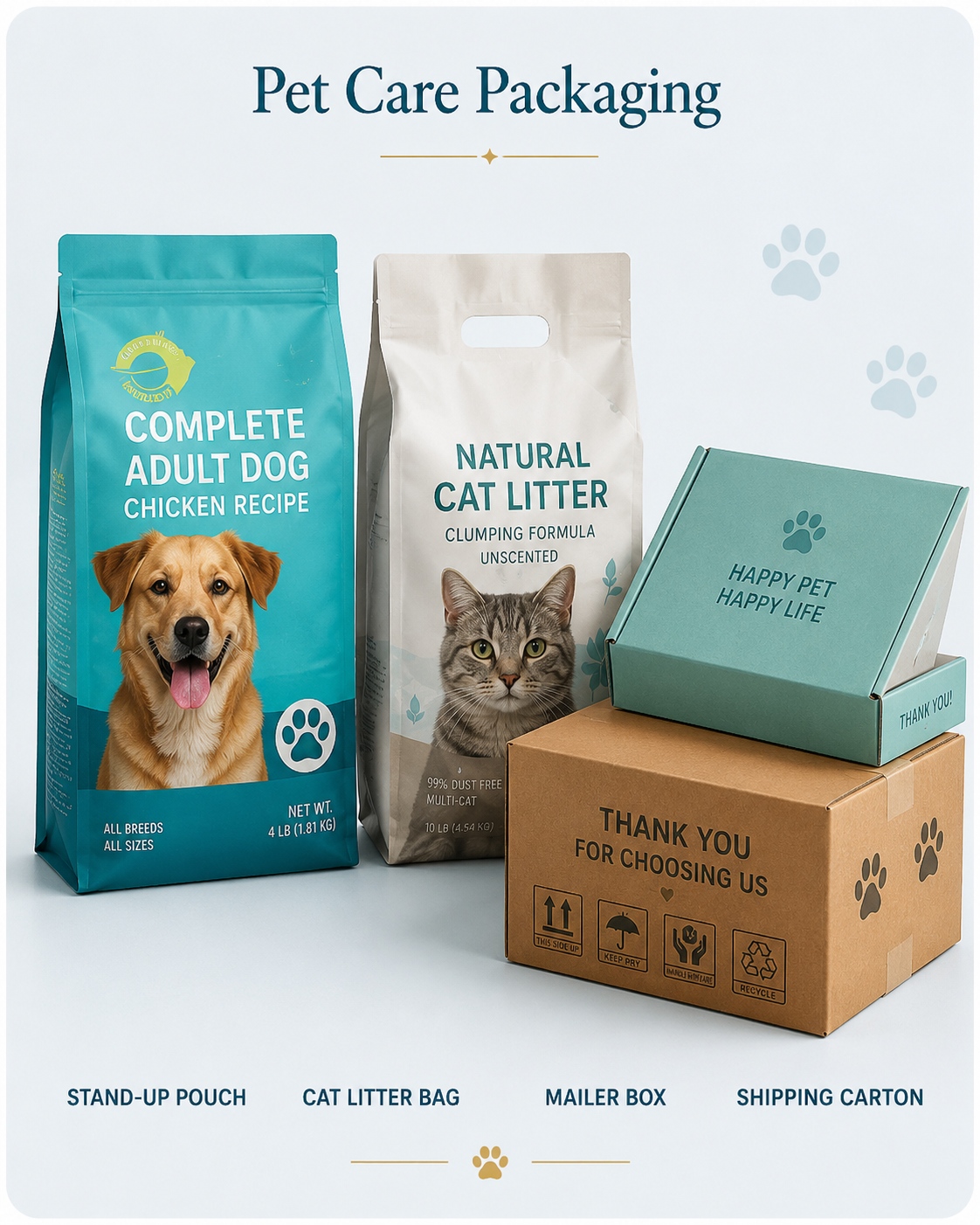 Pet care packaging