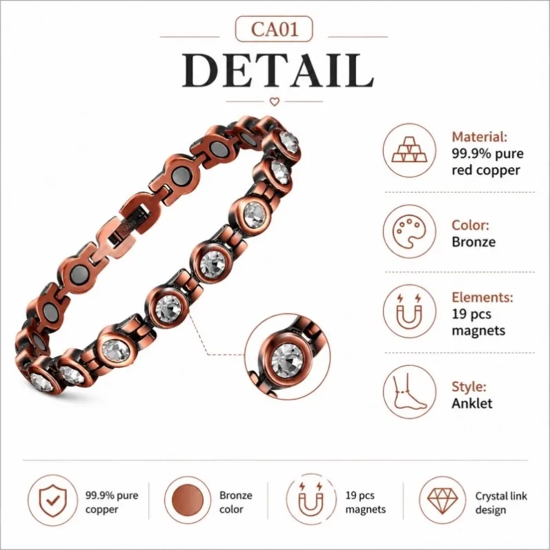 ca01-pure-red-copper-magnetic-anklet-detail