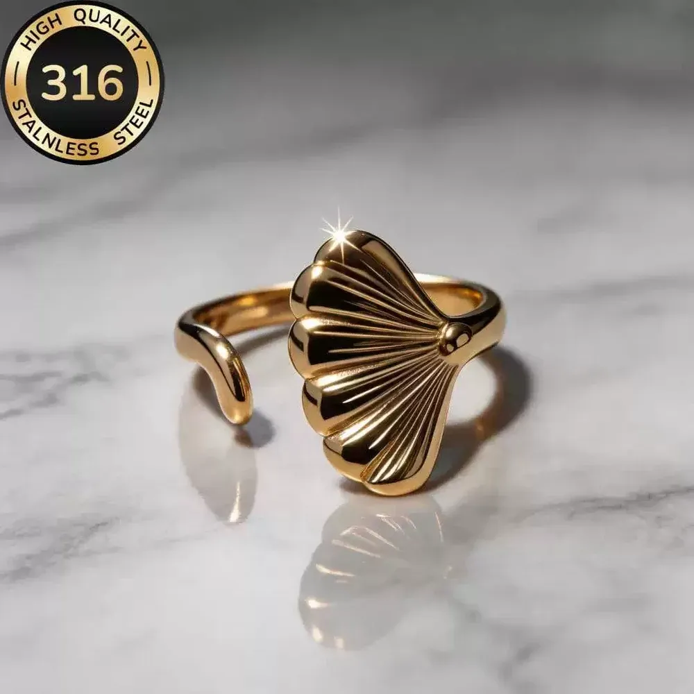 sr02-316-stainless-steel-seashell-ring-gold-main