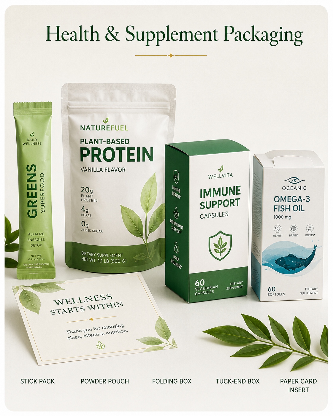 Health Supplement packaging