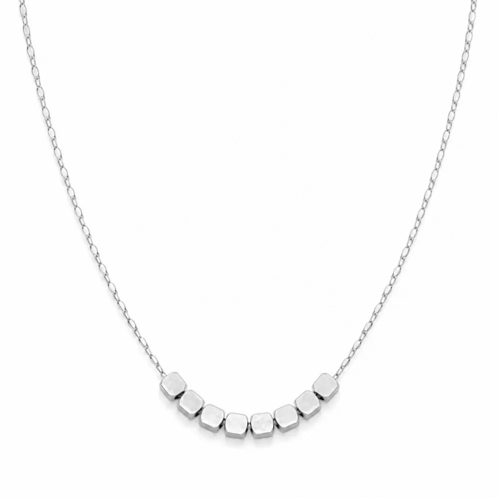 womens-silver-stainless-steel-geometric-cube-bead-necklace-main