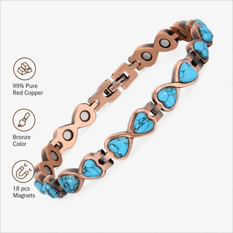 cb13-pure-red-copper-turquoise-magnetic-bracelet-detail