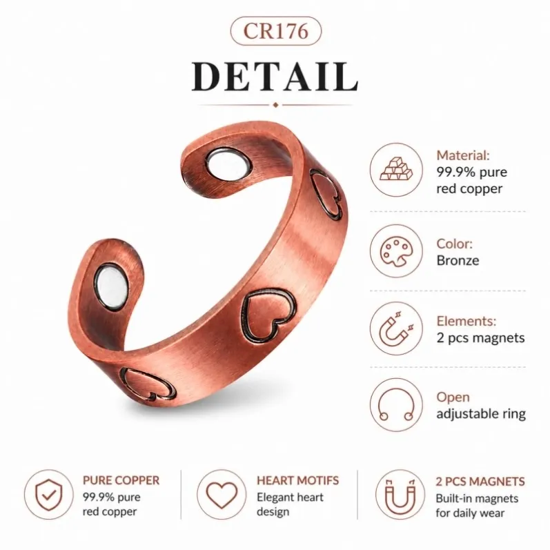 cr176-pure-red-copper-heart-magnetic-open-ring-detail