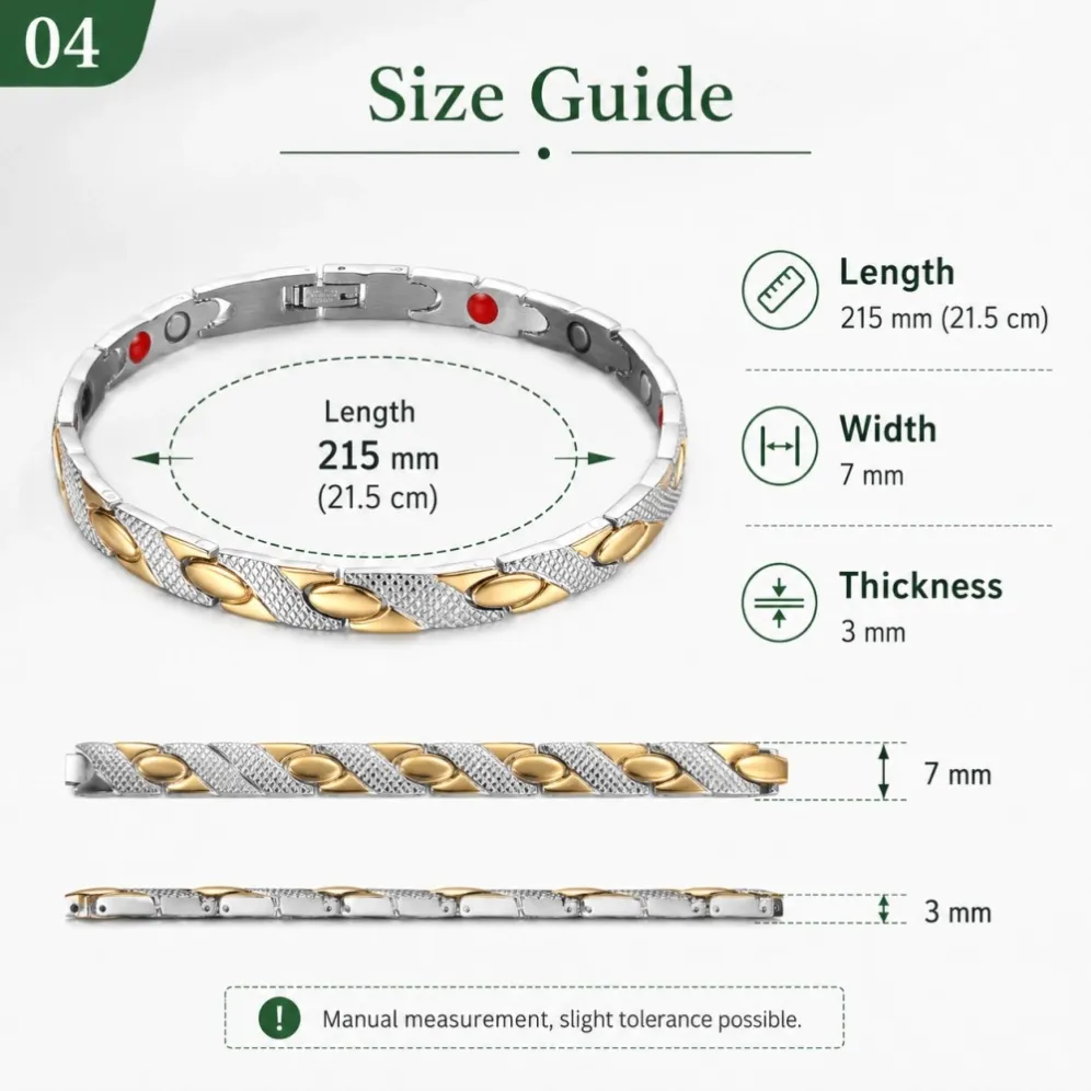 tm182a-slim-7mm-magnetic-bracelet-size-guide