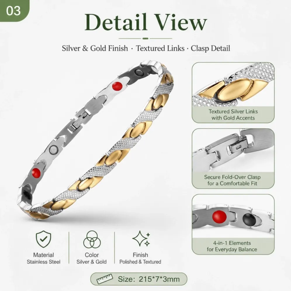 tm182a-silver-gold-textured-leaf-bracelet-detail