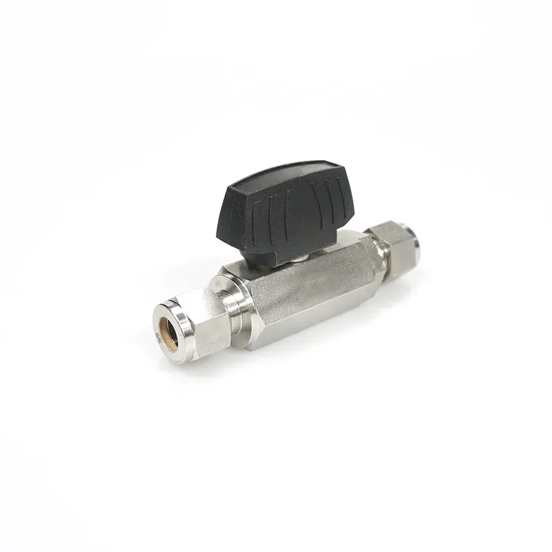 Two-Pieces Double Ferrules Hex Ball Valve
