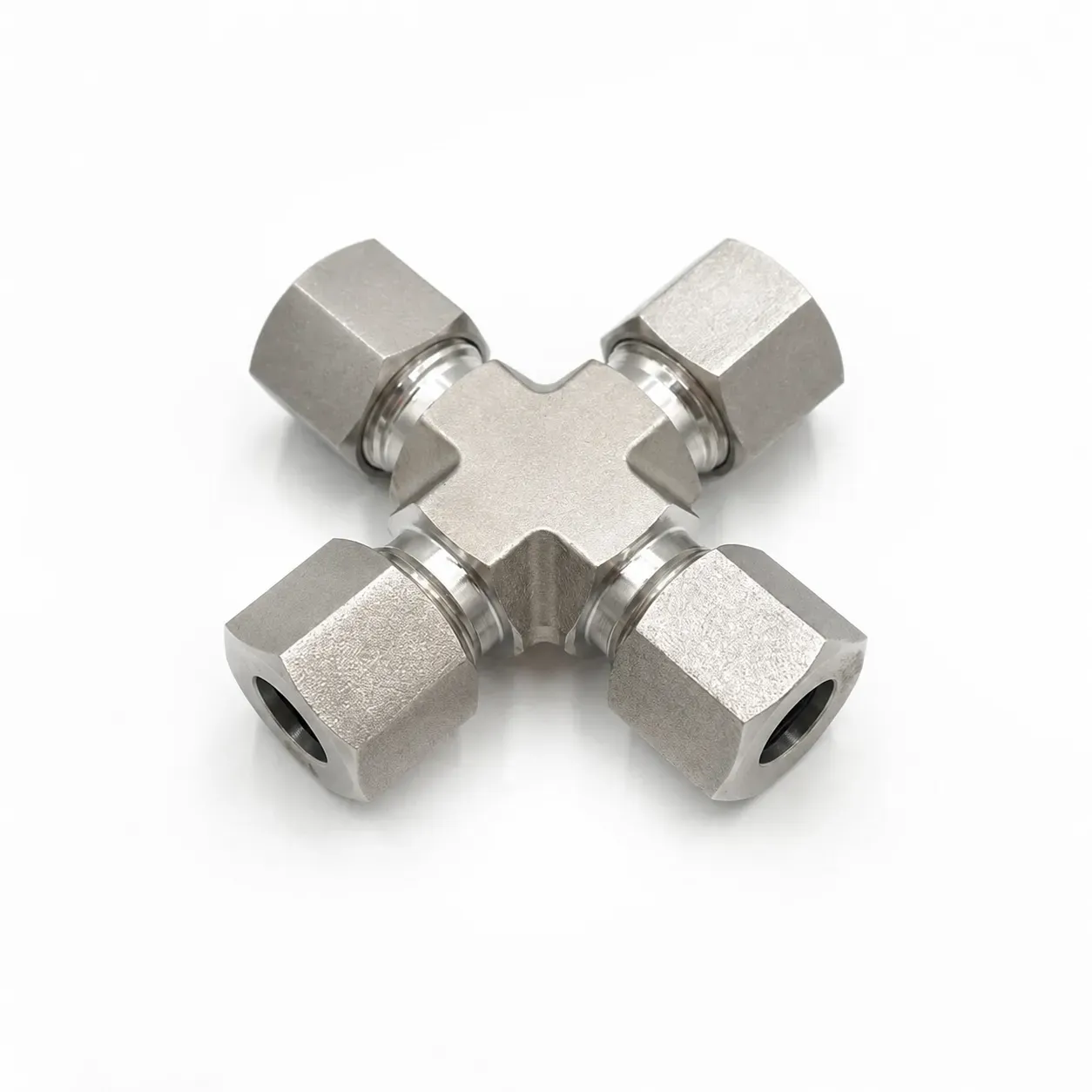 Single Ferrule Hydraulic Union Cross Fitting2