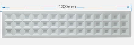 BZ-PL60120-MG 600x1200mm nano grille LED panel light, 30-96W, 140LM/W