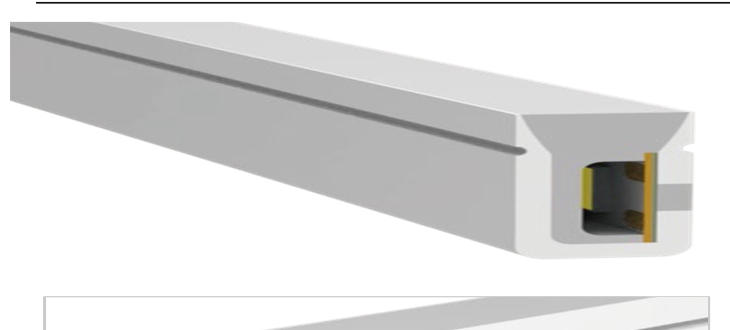 Mini side-emitting silicone LED strip