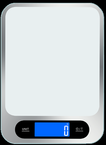 ZmoTek DH-A301 white kitchen scale, 15kg, with milk ml mode