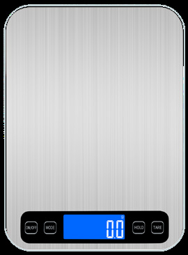 ZmoTek DH-A30S slim white kitchen scale, 5kg with 0.1g