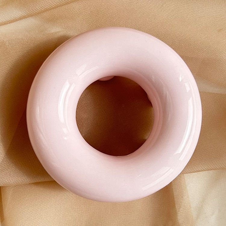Ceramic donut shape gua sha massager view 3
