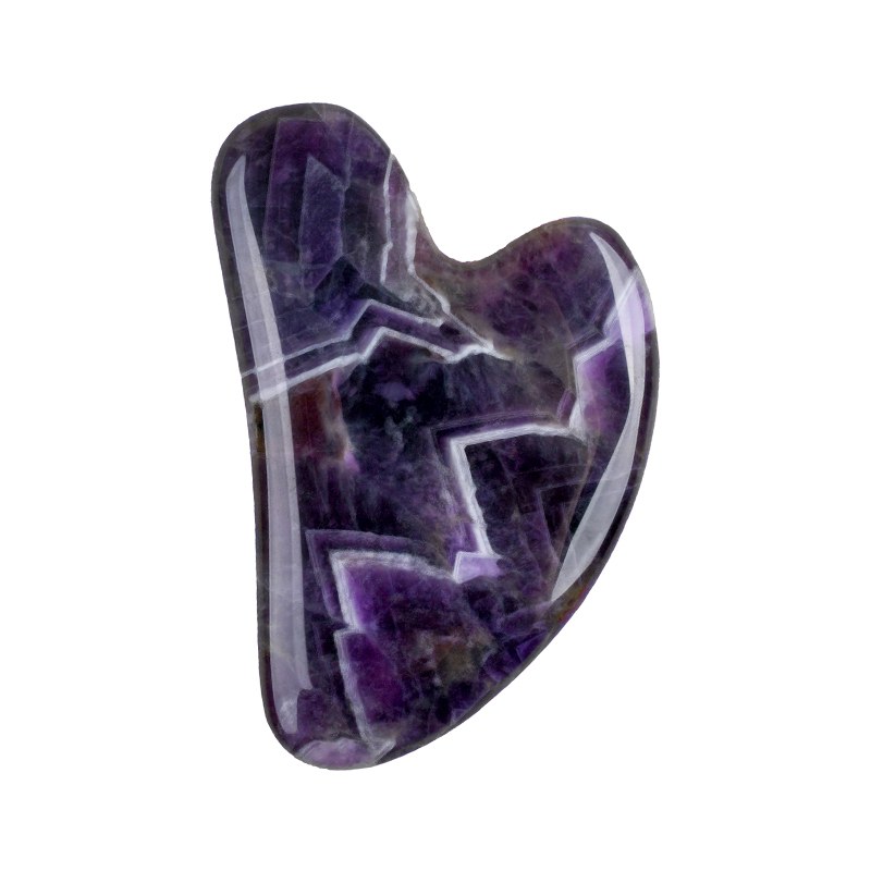 Amethyst large gua sha board with natural banding