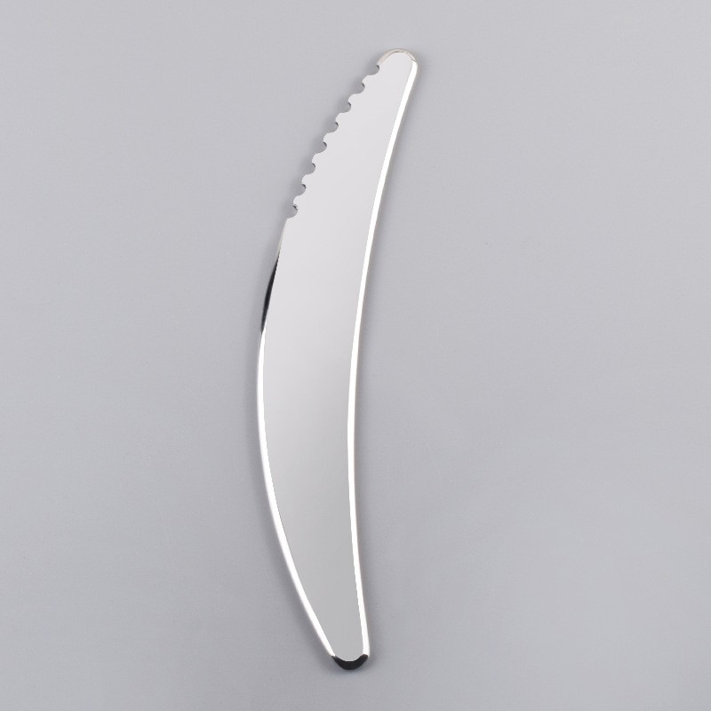 Stainless Steel Toothed Curved Blade Gua Sha Tool