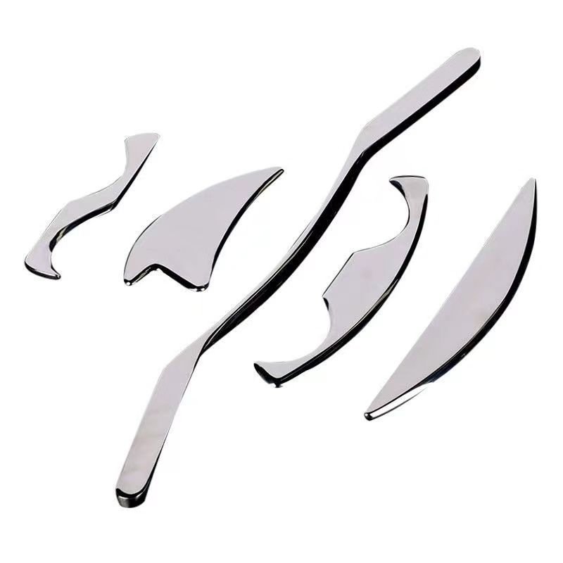 5-Piece Stainless Steel Fascia Scraper Gua Sha Set for Body detail image 4