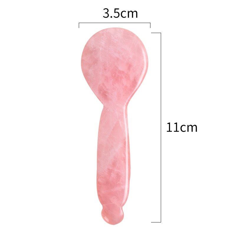 Rose Quartz Paddle Gua Sha Facial Massage Tool Wholesale detail 7