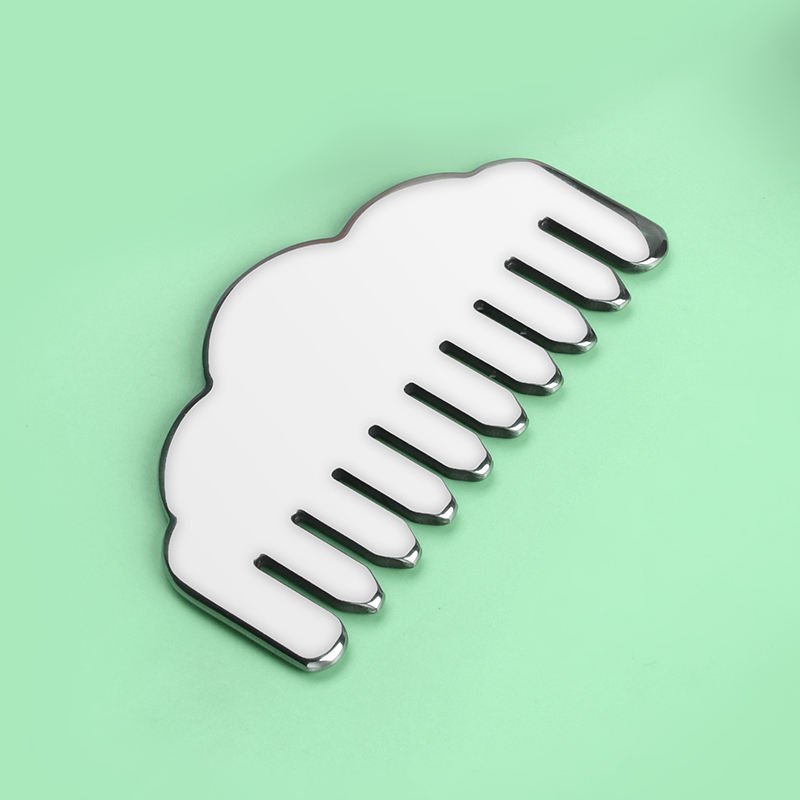 Custom Logo 304 Stainless Steel Gua Sha Massage Comb Tool detail image 5