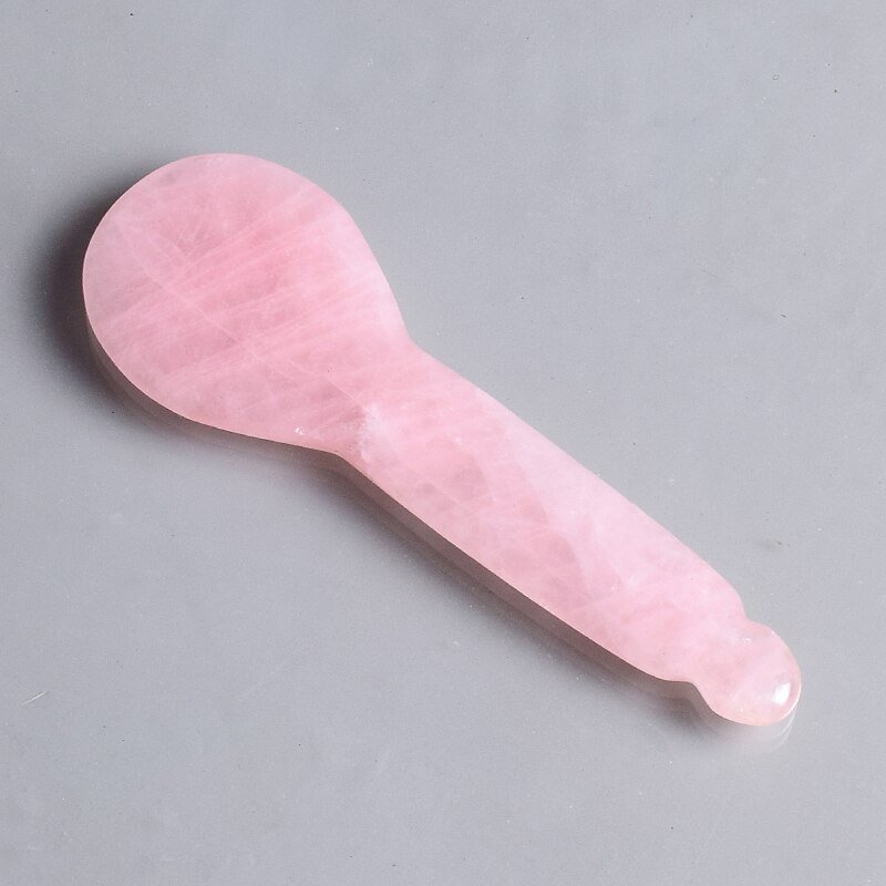 Rose Quartz Paddle Gua Sha Facial Massage Tool Wholesale detail 5