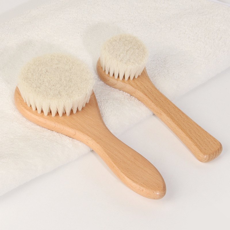Brush pair on a white towel